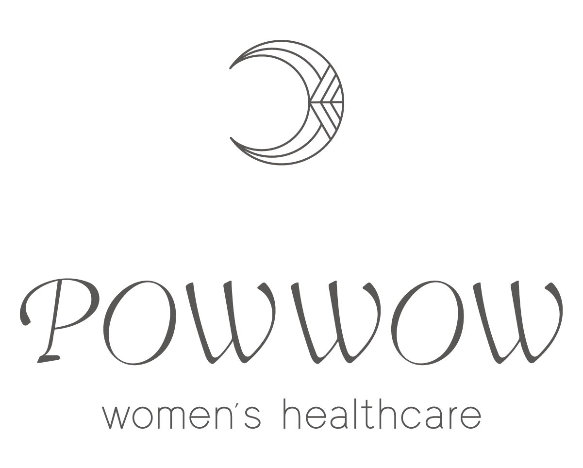 ロゴ：POWWOW women's healthcare